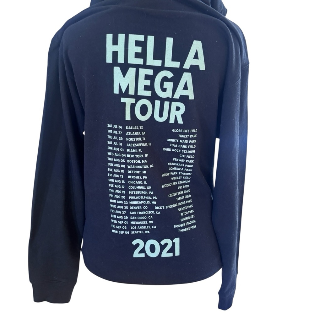 Green Day Hella Mega Tour 2021 Hoodie Size Small Black Band Merch - Picture 5 of 5